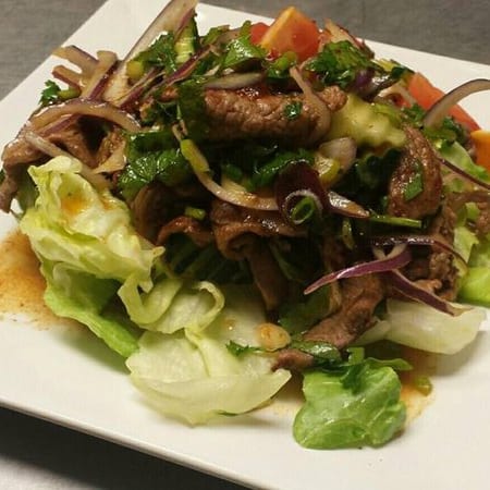 21. Spicy Beef Salad.